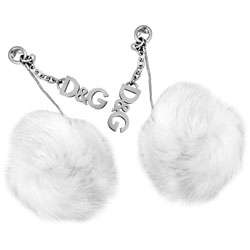 Dolce & Gabbana Silvertone Womens Snow Earrings  