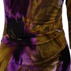 Eliza J Womens Purple Floral Jersey Dress  Overstock