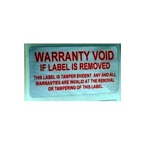   EVIDENT SECURITY WARRANTY VOID LABELS SEALS STICKERS