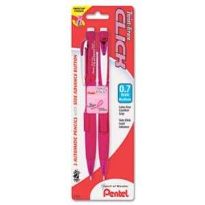  Pentel PD277TBP2PBC   Pink Ribbon Twist Erase CLICK 