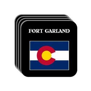  US State Flag   FORT GARLAND, Colorado (CO) Set of 4 Mini 