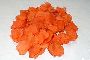 4000pc Orange Silk Rose Petals Wedding Party Flowers BN  