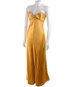 Betsey Johnson Yellow Silk Evening Gown  