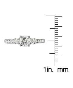 Tressa Sterling Silver Round cut CZ Solitaire Ring  Overstock