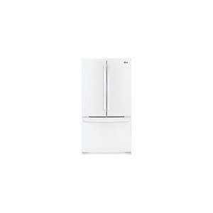  LG 250 Cu Ft French Door Refrigerator   White Appliances
