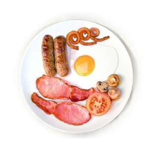  Full English Breakfast   28cm Melamine Plate Kitchen 