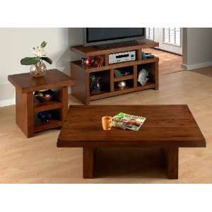   Collection   Rectangular Coffee Plank Table Set