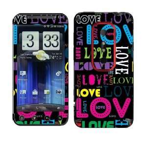 SkinMage (TM) Colorful Love Accessory Protector Cover Skin Vinyl Decal 