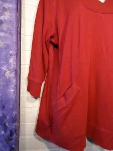 Burgundy 3/4 Sleeve Knit Tunic ~ SPORT SAVVY ~ Size XL  