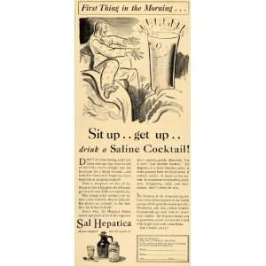  1932 Ad Sal Hepatica Saline Salt Laxative Bristol Myers 