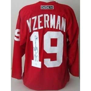 Autographed Steve Yzerman Jersey   CCM   Autographed NHL Jerseys 