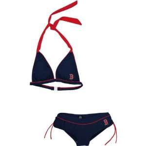    Boston Red Sox Womens Navy Cheeky Bikini: Sports & Outdoors