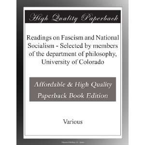 Readings on Fascism and National Socialism   Selected by 