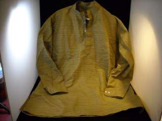 Mens Tunic shirt from India Silk w pockets  