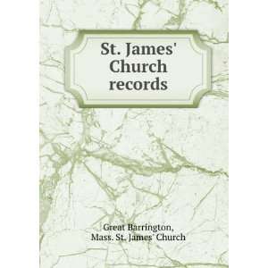 St. James Church records. Talbot Collection of British 
