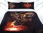 ANNE STOKES Gothic HELL RIDER Harley~QUEEN Quilt Doona Cover Set