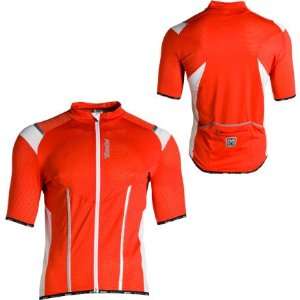   Iron Full Zip Jersey   Short Sleeve   Mens Red, M: Sports & Outdoors
