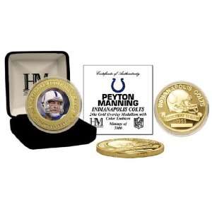 Peyton Manning 24KT Gold Commemorative Coin