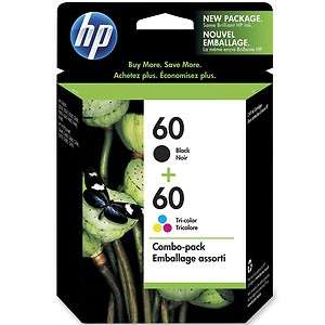 PACK HP GENUINE 60 Black Tri Color Ink (RETAIL BOX) Deskjet 