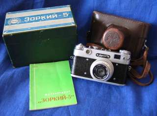 Rare russian Leica camera ZORKI 5 BOXED lens Industar  