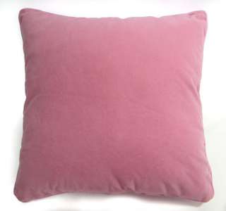 EM58 Pink Plain Colour Velvet Cushion/Pillow/Throw Cover*Custom Size 