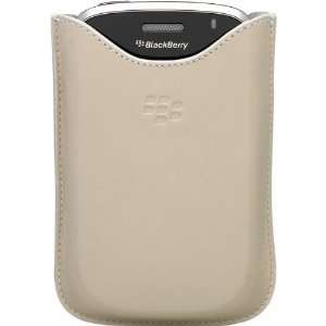  BlackBerry Bold 9000 Leather Pocket (White) Cell Phones 