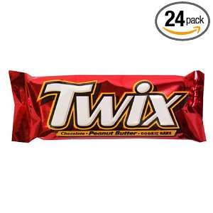 Twix Cookie Bars, Peanut Butter, 1.84 Ounce Bars (Pack of 24)  