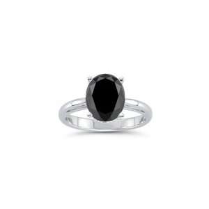  1.20 Cts Black Diamond Scroll Ring in 14K White Gold 9.0 