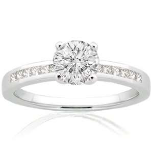  1.45 Ct Round IDEAL CUT Diamond Engagement Ring SI3 EGL 