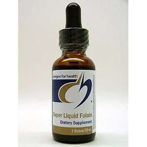  Designs for Health   Super Liquid Folate 1 oz Health 