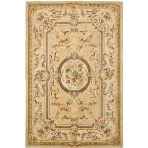   Collection Gold Floral Hand Tufted Wool Area Rug 6.00.: Home & Kitchen