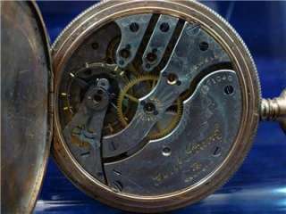 Antique Hampden 17J LS HC 1907 Gen. Stark Pocket Watch For Parts 