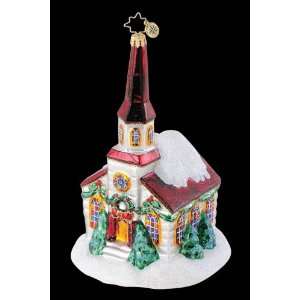   TRINITY CHURCH Religious Stained Glass Window Ornament: Home & Kitchen