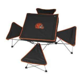   Bengals NFL Intergrated Table with Stools: Sports & Outdoors
