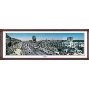 Indianapolis Motor Speedway   Indy 500   Framed Panoramic Print 
