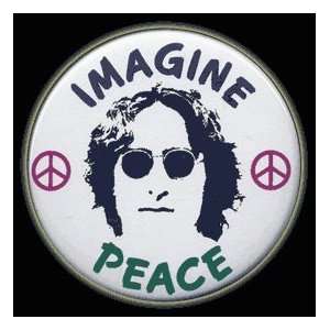Imagine peace  John Lennon Button with pin back