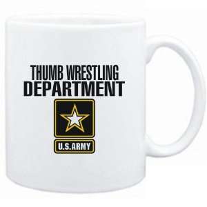  Mug White  Thumb Wrestling DEPARTMENT / U.S. ARMY 