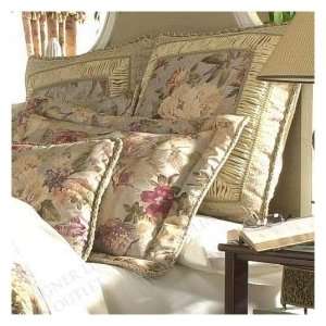  Croscill Sarah Square Throw Pillow Sage Green Floral: Home 