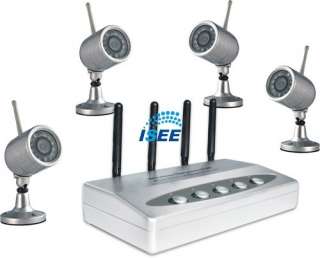 Hot!! Free Shipping EMS New Wireless 4 Camera USB DVR Alarm Security 