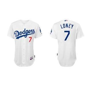  Los Angeles Dodgers #7 James Loney White 2011 MLB Authentic Jerseys 