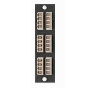  Leviton 5F100 24P Opt X 6 pk Plate with LC Quad Adapters 