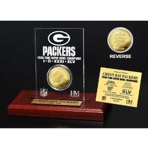  Mint Green Bay Packers 4X Super Bowl Champions Acrylic Desktop 