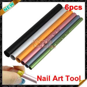   Artificial Nail Art Manicure French Tips Tool Rod Stick Sticks  