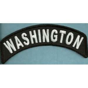  WASHINGTON STATE ROCKER Embroidered Biker Vest Patch 