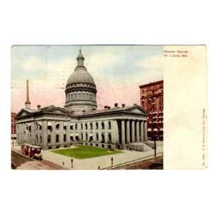  St Louis Missouri Court House Postcard 1907 Everything 