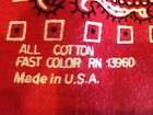 Fast Color USA Red Paisley Bandana RN 13960  