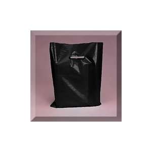 500ea   15 X 4 X 18 Black Premium Plastic Merchandise Bag 