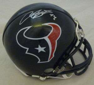 ARIAN FOSTER AUTOGRAPHED/SIGNED HOUSTON TEXANS RIDDELL MINI HELMET 