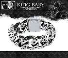 Auth Chrome Hearts Sapphire Union Jack Silver .925 King Ring Link 