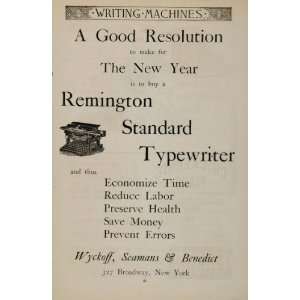   Vintage Remington Standard Typewriter RARE!   Original Print Ad: Home